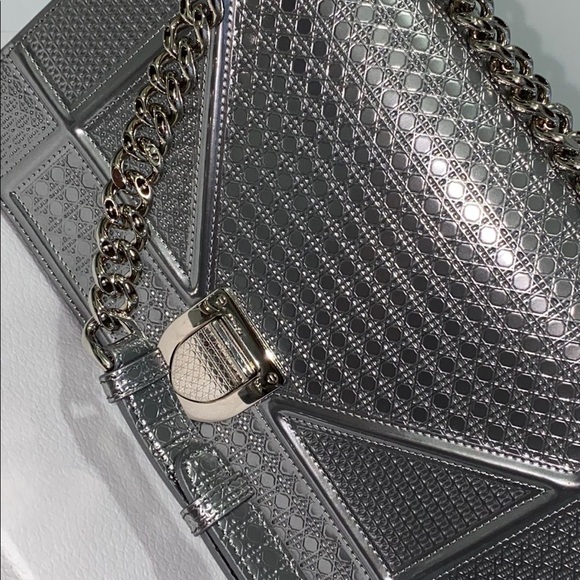 Diorama silver micro cannage flap bag - Picture 7 of 7